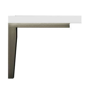 Metal Leg - Hammered Silver