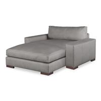 Great Room Leather Configurable Wide Chaise