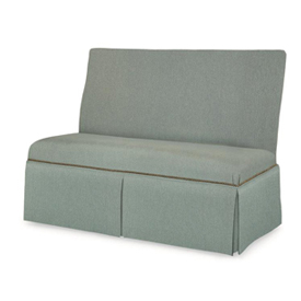 Layla 45" to 57" Skirted Armless Banquette