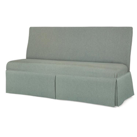 Layla 58" to 71" Skirted Armless Banquette