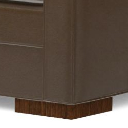Maple Fluted Wide Block Foot