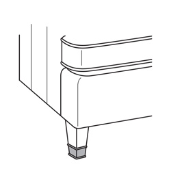 Maple Tapered Leg w/ Ferrule