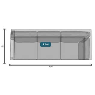 Leatherstone Sectional LR-7600 40" Depth