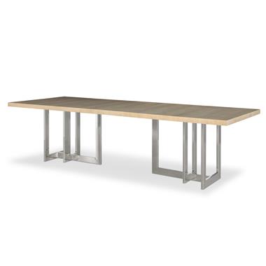 Milan Oak Dining Table - Blonde Cerused