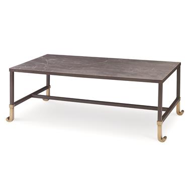 Calliope Cocktail Table With Stone Top