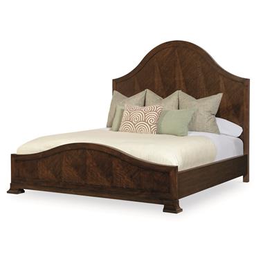 McAlpine Wood Panel Bed - King 6/6 - Brunette