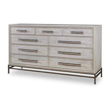Benton Dresser - White Rustic