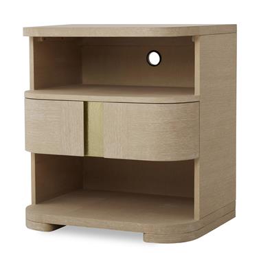 Carino Single Drawer Nightstand - Sand Cerused