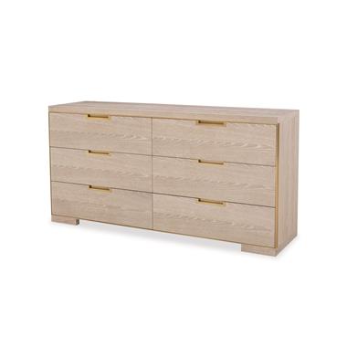 Cadence Six Drawer Dresser - Sand Cerused