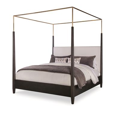 Cadence Metal Canopy Poster Bed - King 6/6 - Mocha