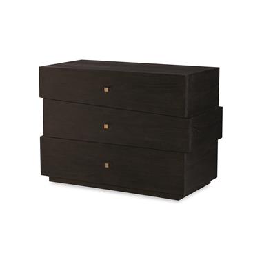 Cadence Three Drawer Chest - Mocha