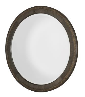 Monterey Round Mirror - Hawthorne Dark