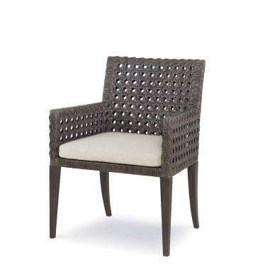 Litchfield Arm Chair - Mink Grey/Flax