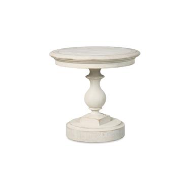 Grand Oak Side Table - White